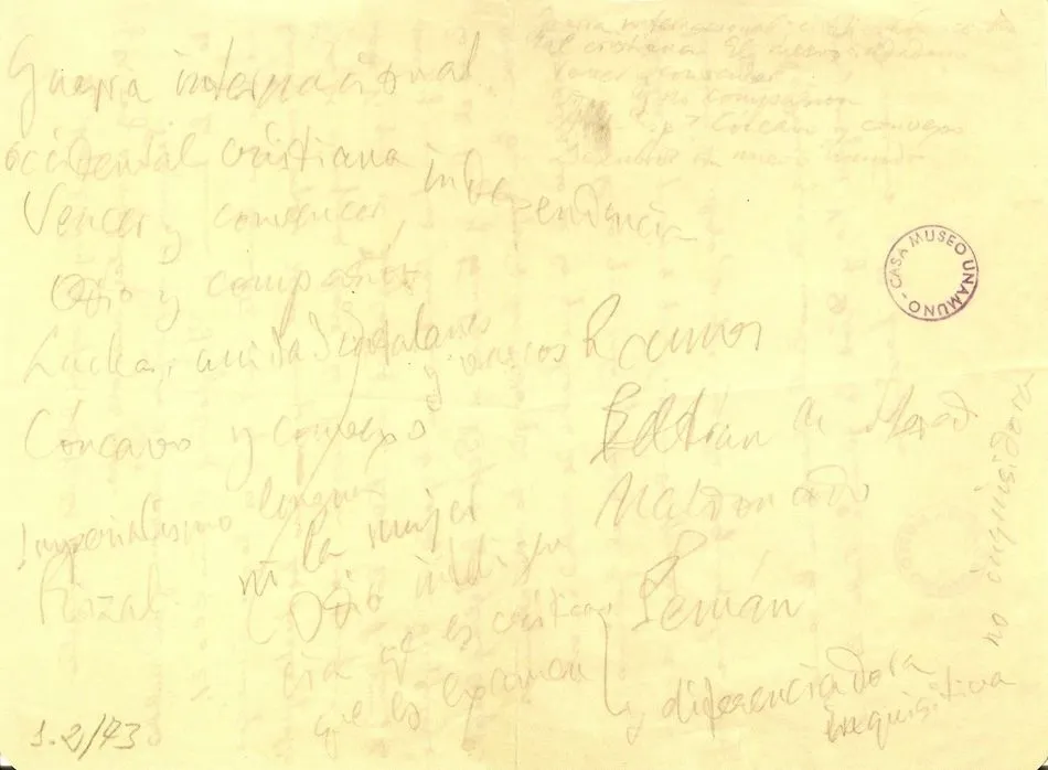 El reverso de la carta de Enriqueta Carbonell despierta gran curiosidad