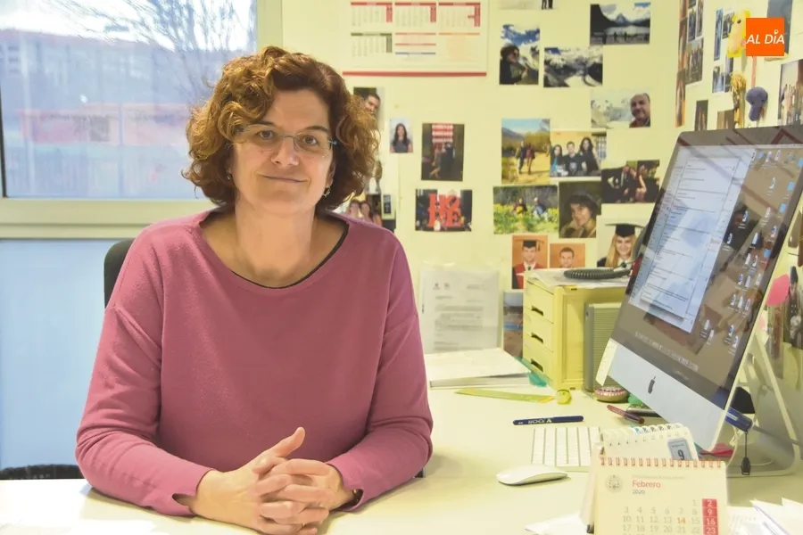 Margarita Díaz, en su despacho situado en el IBFG (Foto: Paula Zorita)