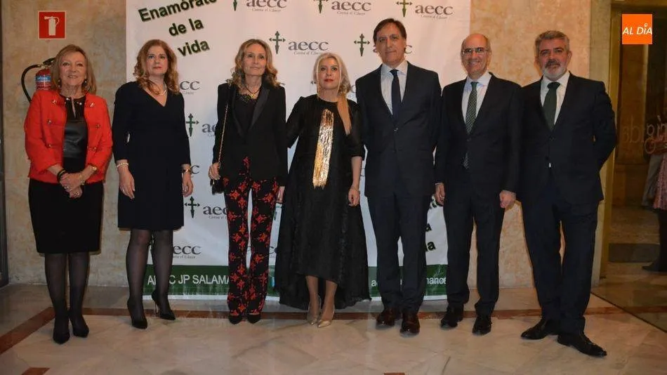 Personalidades en la cena benéfica de AECC Salamanca del pasado año