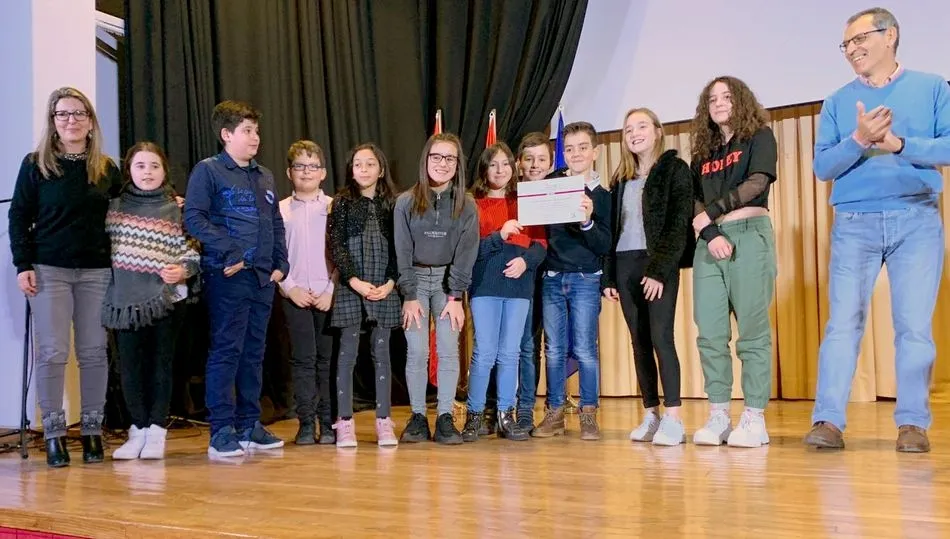 Alumnos del colegio Marqués de Valero participantes en el concurso