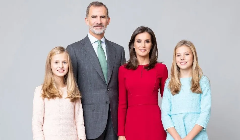 Los Reyes Felipe y Letizia con la Princesa Leonor y la Infanta Sofía. Foto Casa Real