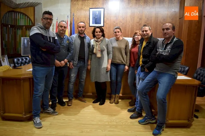 Integrantes de Emalba, la asociación de empresarios de Alba de Tormes / Pedro Zaballos