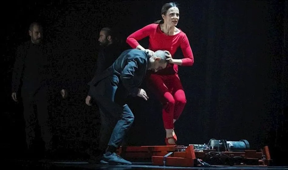 Aitana Sánchez Gijón en plena interpretación de Juana