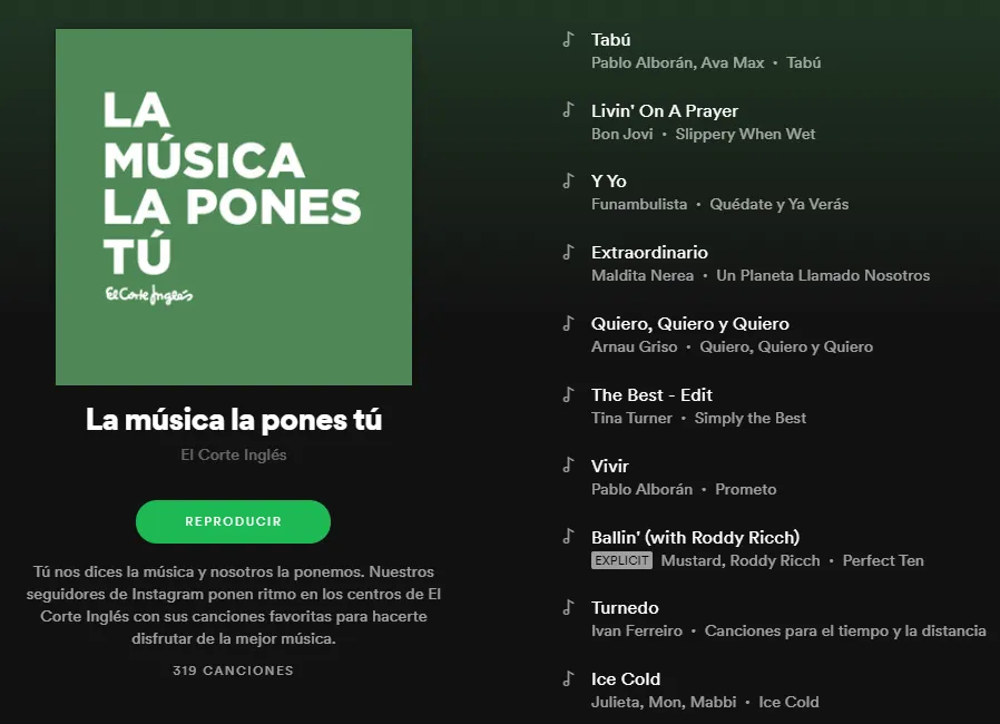 Foto 2 - Los clientes podr&aacute;n elegir la m&uacute;sica de ambiente de El Corte Ingl&eacute;s