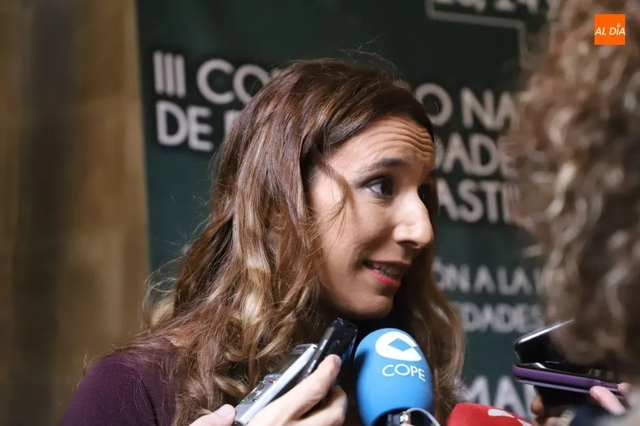 Cristina Díaz, presidenta de la Asociación de Enfermedades Raras de Castilla y León, en la UPSA, con motivo de este Congreso Nacional. Foto de Lydia González