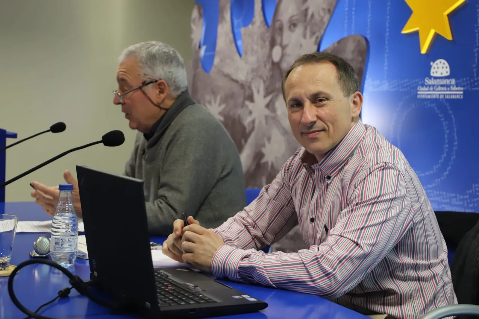 Amador González de la Nava, en plena charla| Foto: Lydia González