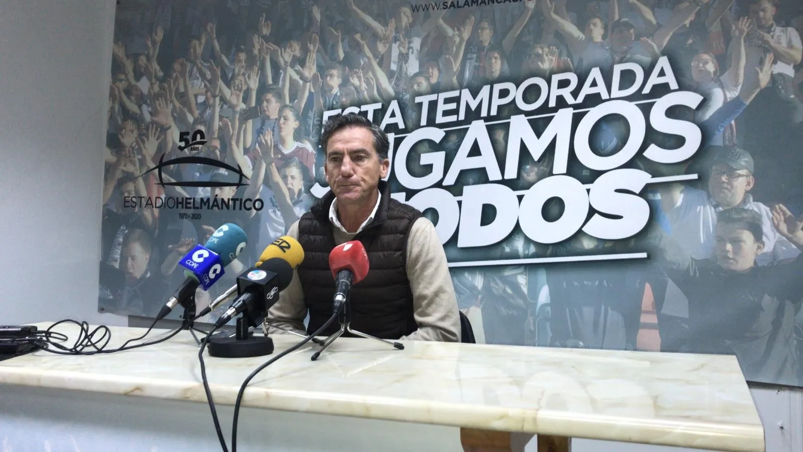 Larrazábal, en un comparecencia