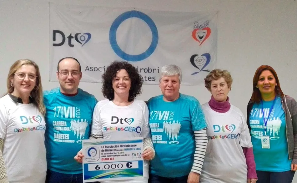 La Asociación Mirobrigense de Diabetes entrega un año más 6.000€ a Diabetes CERO  
