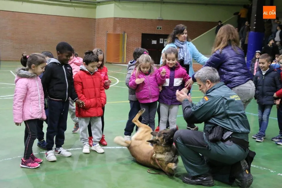 Foto 7 - La Guardia Civil se acerca en Vitigudino a los alumnos del CEIP Manuel Moreno Blanco  