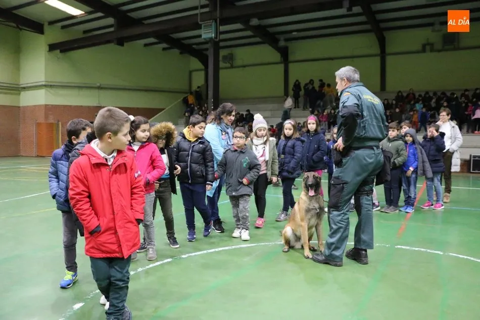 Foto 2 - La Guardia Civil se acerca en Vitigudino a los alumnos del CEIP Manuel Moreno Blanco  