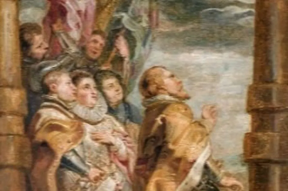 Boceto La jerarquía secular en Adoración, de Rubens. Foto: GALERÍA HOOGSTEDER & HOOGSTEDER