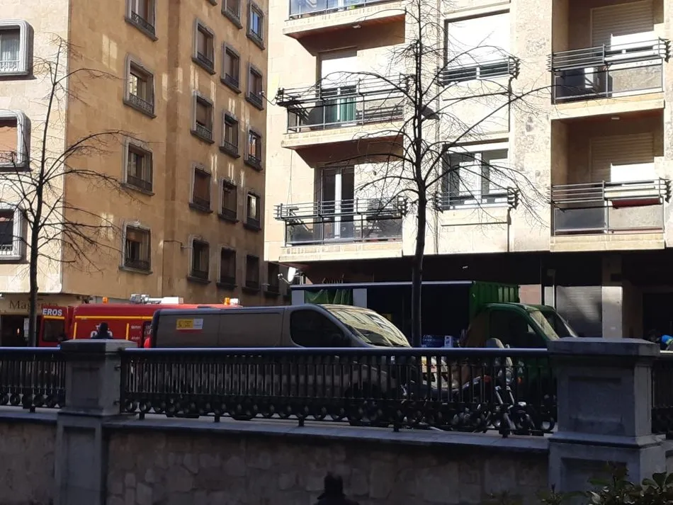 Foto 2 - Muere un hombre atropellado por un cami&oacute;n de reparto en la Plaza de la Reina  
