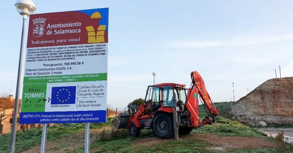 Obras de acondicionamiento del parque y construcción del punto de observación astronómica que unirá Los Alcaldes con Chamberí