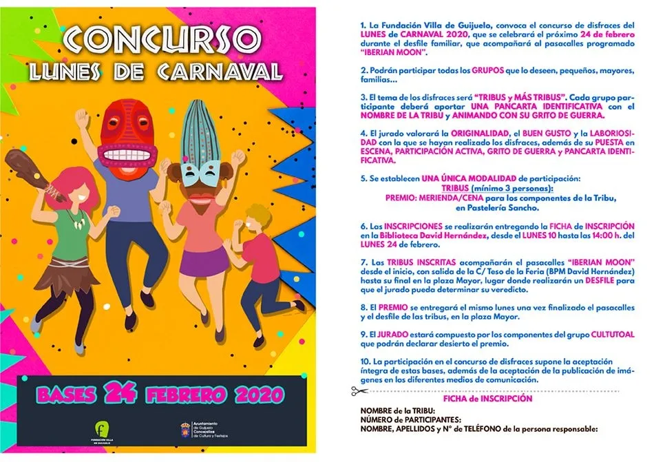 Foto 2 - Programaci&oacute;n completa de Carnaval Guijuelo 2020 &lsquo;Tribus y m&aacute;s tribus&rsquo;