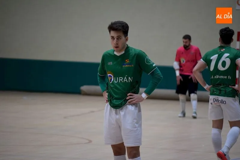 Cristian, durante un partido con el Piensos Durán Albense / Pedro Zaballos