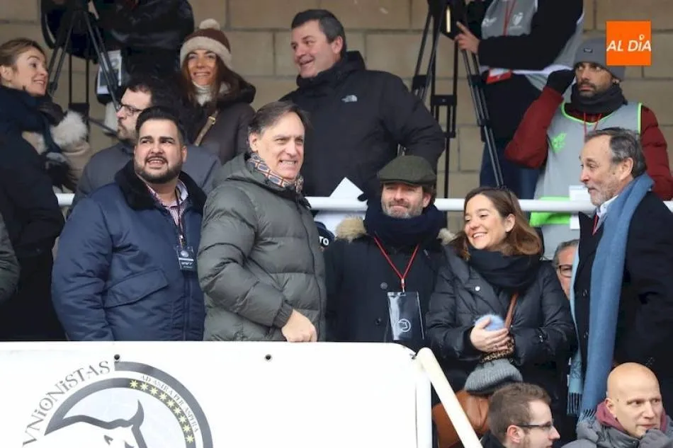 Carbayo, en el palco de Las Pistas