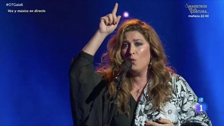 Estrella Morente en Operación Triunfo. Foto RTVE