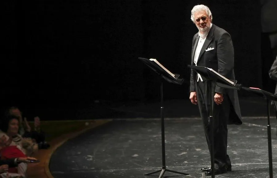 Plácido Domingo, tenor español, en una actuación anterior. Foto EP
