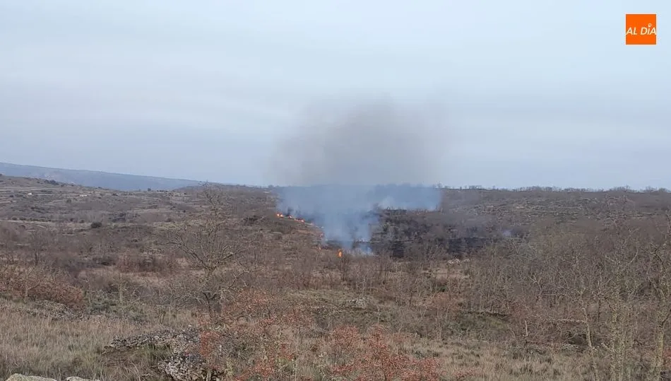 Incendio en el paraje Jornada de los Condes