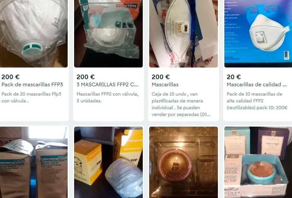 La escasez de mascarillas ha propiciado que los precios se hayan inflado de un modo espectacular