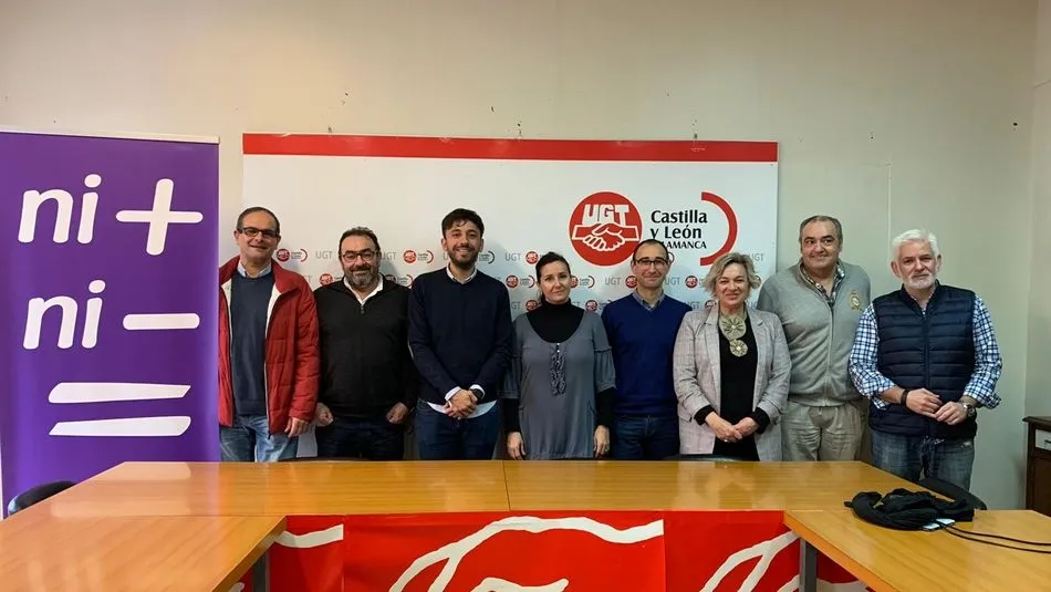 Reunión de los parlamentarios del PSOE de Salamanca con UGT