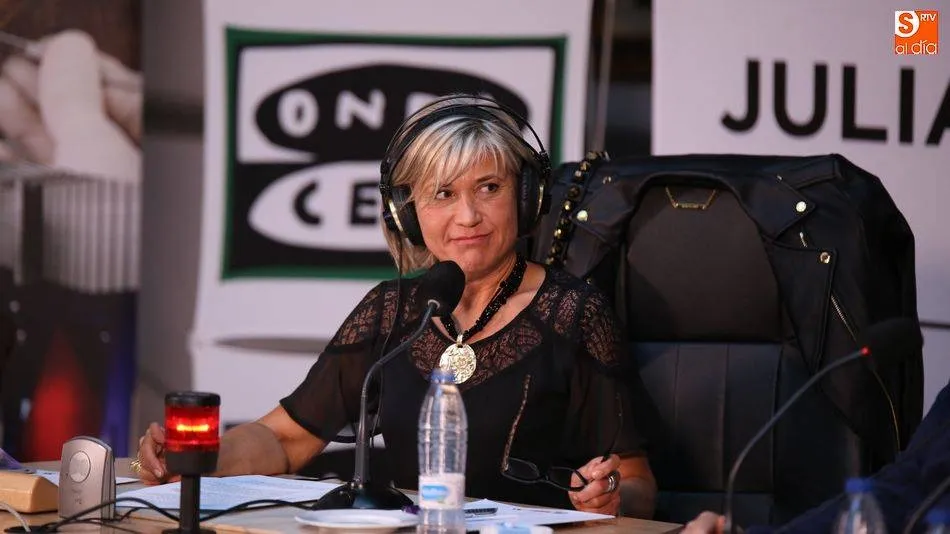 Julia Otero en su programa realizado en la Casa Lis en junio de 2018