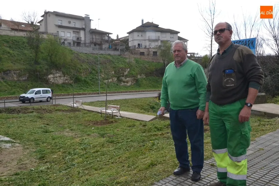 Foto 2 - Plantados unos 50&nbsp;&aacute;rboles en seis zonas verdes de Ciudad Rodrigo  