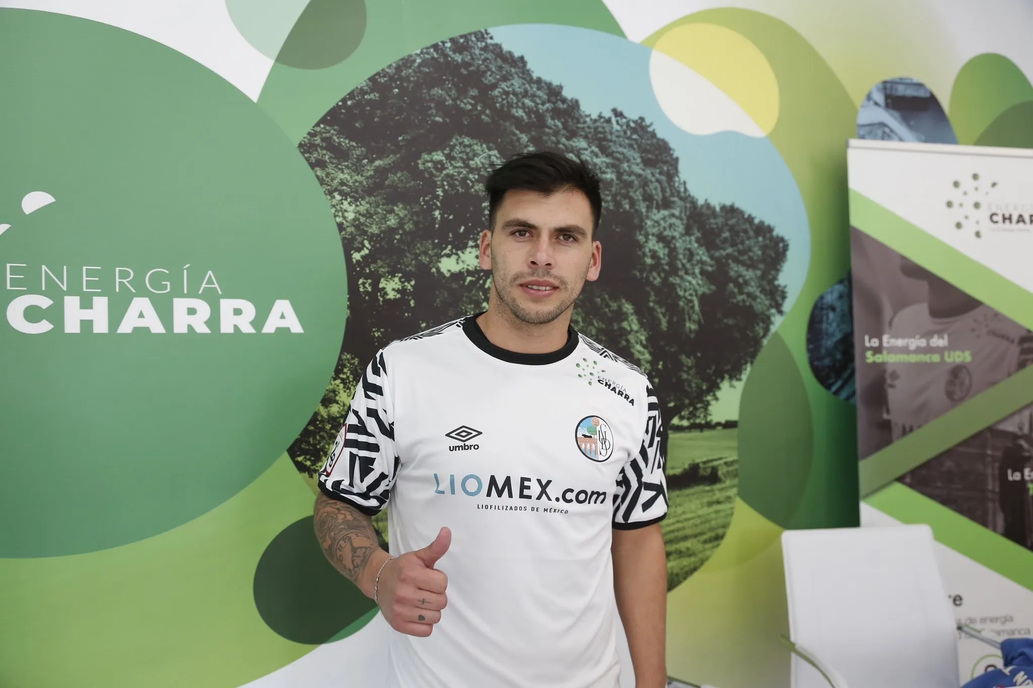 Facundo Quintana, con la camiseta del Salamanca UDS