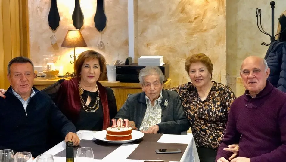 Josefa muestra una excelente salud a pesar de sus 101 años