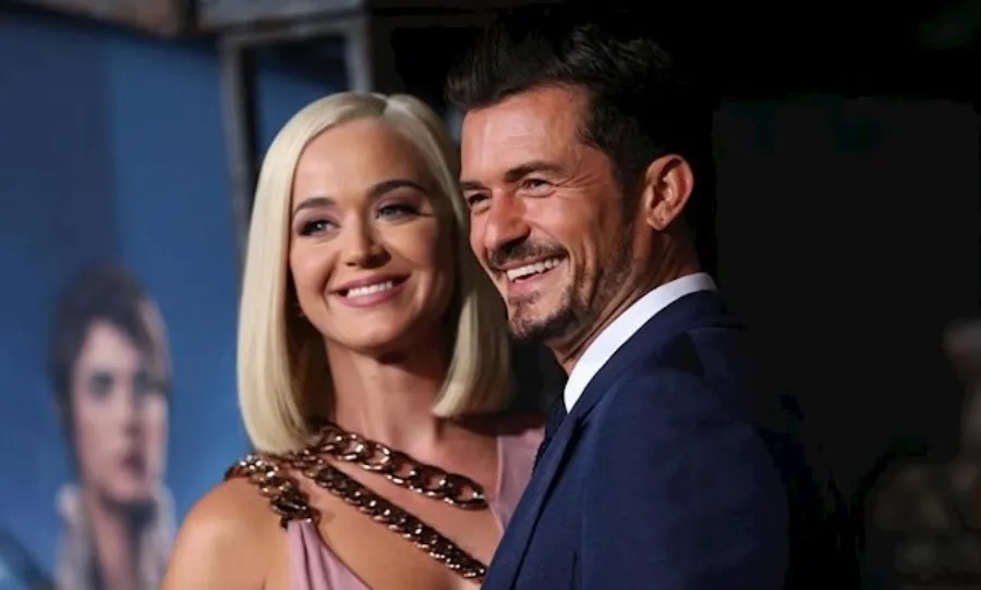 Katy Perry junto a Orlando Bloom