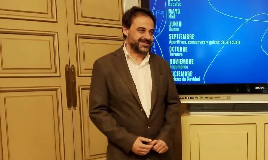 Fernando Castaño, concejal de Turismo del Ayuntamiento de Salamanca y afiliado de Ciudadanos, en una acto de esta mañana en el Ayuntamiento. Foto EP