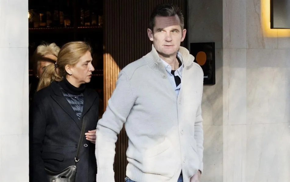 Iñaki Urdangarin y la Infanta Cristina en Vitoria, una imagen de archivo. Foto: EP