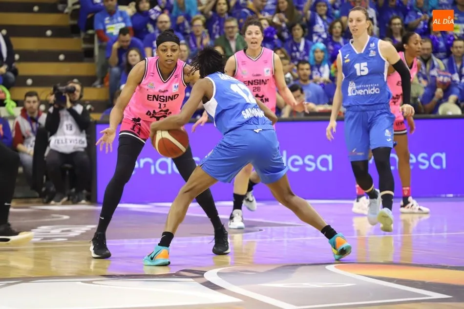 Hayes, en un acción del encuentro ante el Ensino Lugo / Lydia González