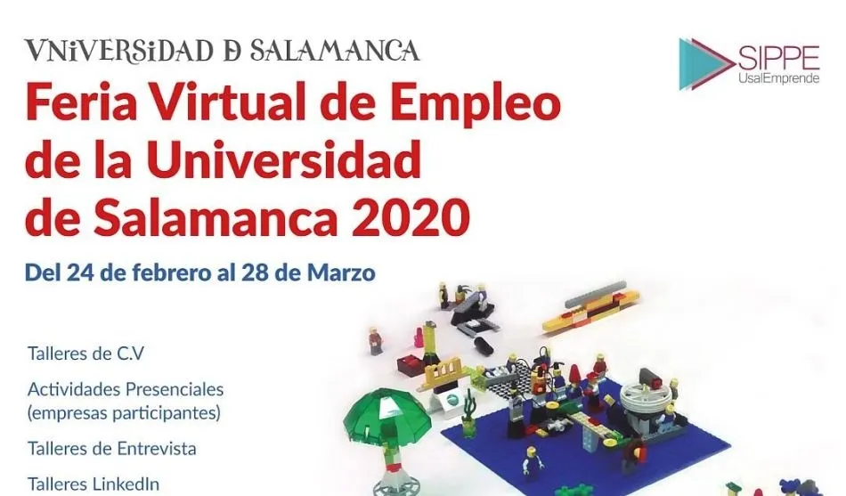 La Feria Virtual de Empleo de la USAL aportará unas 90 ofertas y 700 puestos de trabajo