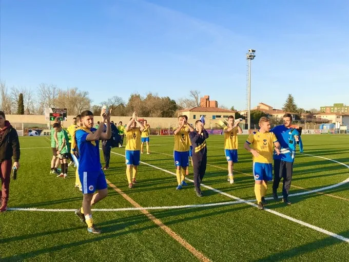 Los jugadores del Real Salamanca Monterrey celebran la victoria / Twitter RSMonterrey