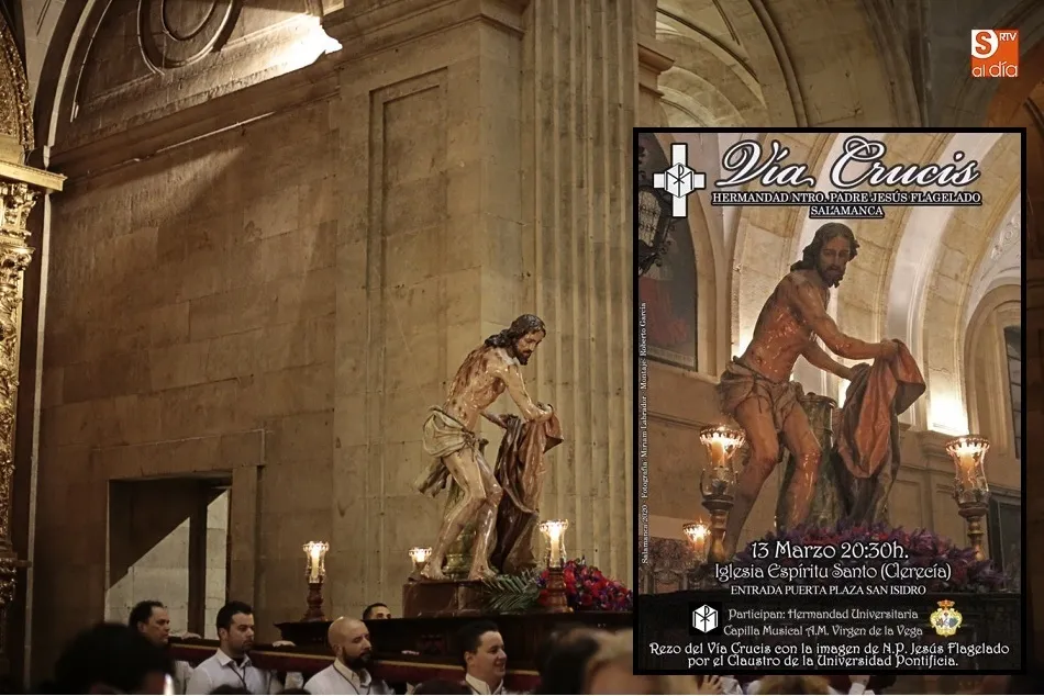 Jesús Flagelado recorrerá el Claustro de la Pontificia en solemne Vía Crucis  