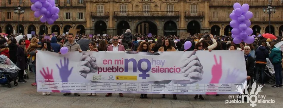 Imagen de la acción reivindicativa del 8M