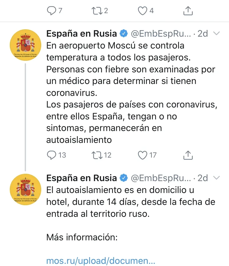 Foto 2 - El Perfumer&iacute;as Avenida decide no viajar a Rusia y seguir las recomendaciones del Gobierno por el...