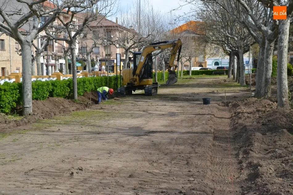 Foto 10 - Se empiezan a perfilar las zonas ajardinadas del tramo en reforma de La Glorieta  