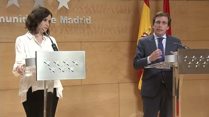 Comparecencia Isabel Díaz Ayuso y José Luis Martínez Almeida