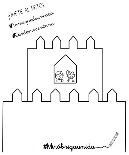 El Ayuntamiento anima a los niños mirobrigenses a decorar las ventanas y terrazas de sus hogares  