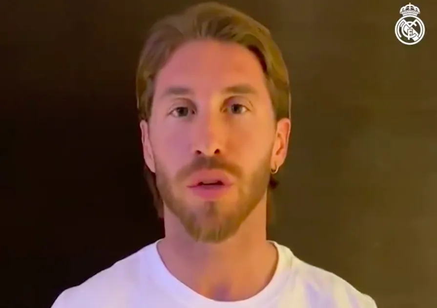 Sergio Ramos en el vídeo publicado por el club blanco / Twitter