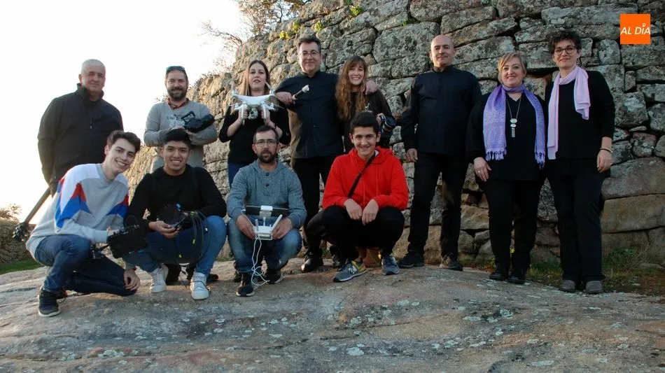 Imágenes tomadas durante la grabación del videoclip /