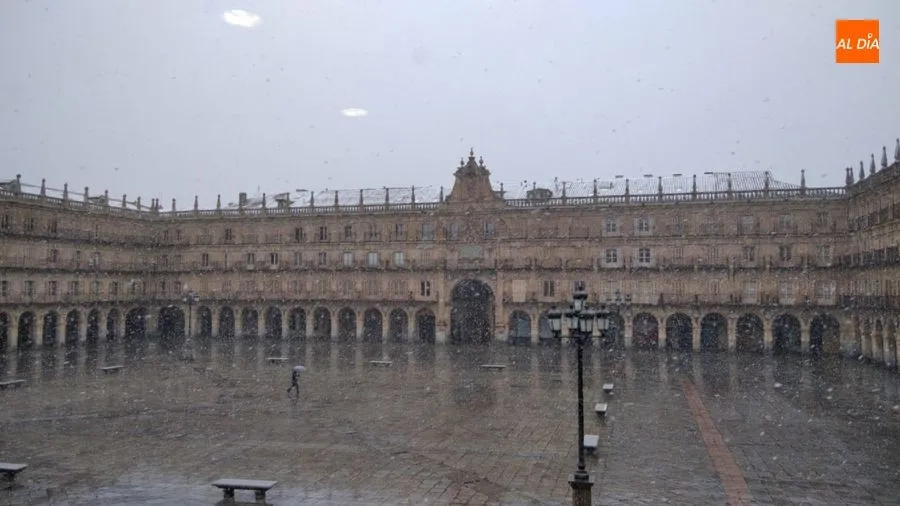 Foto 7 - La primera semana de confinamiento empieza con nieve y aviso amarillo por viento en Salamanca