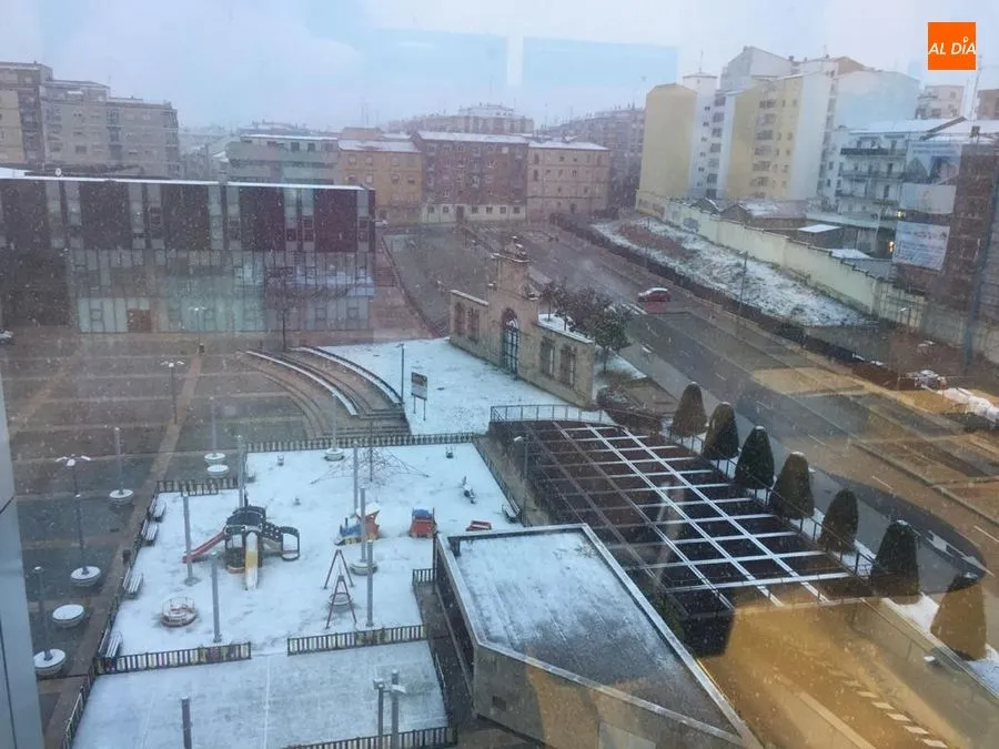 Foto 6 - La primera semana de confinamiento empieza con nieve y aviso amarillo por viento en Salamanca