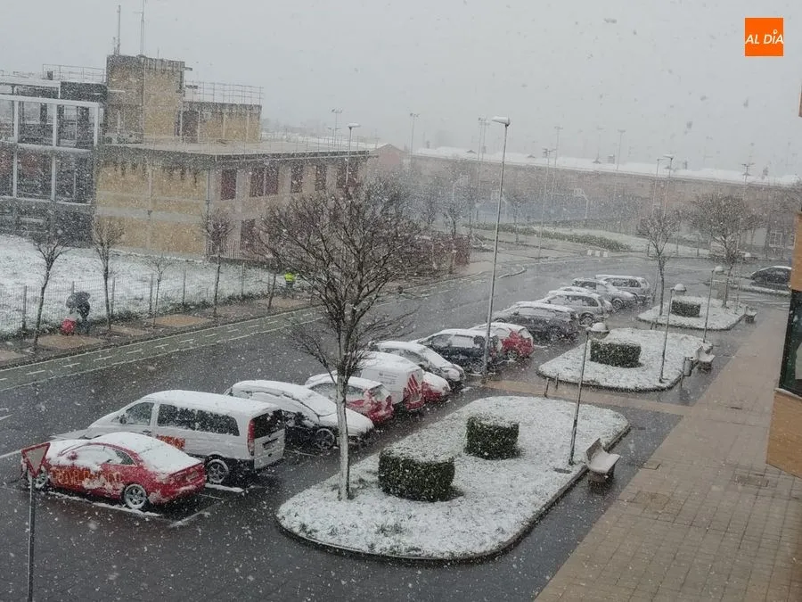 Foto 5 - La primera semana de confinamiento empieza con nieve y aviso amarillo por viento en Salamanca