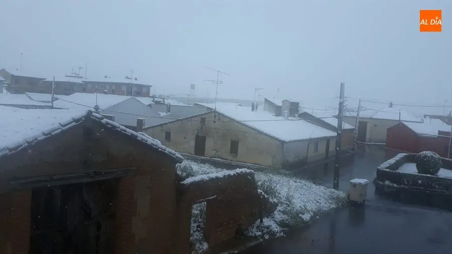 Foto 3 - La primera semana de confinamiento empieza con nieve y aviso amarillo por viento en Salamanca