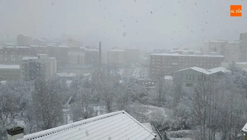 Primera gran nevada en Béjar