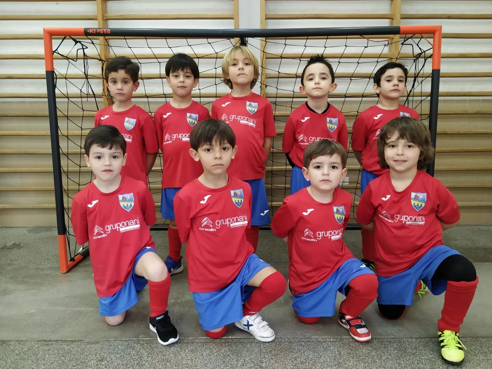 Integrantes del equipo Chupetines del Alba de Tormes Club de Fútbol