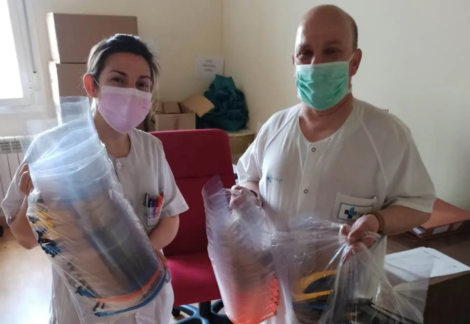 Entrega de hoy también en el hospital de los Montalvos